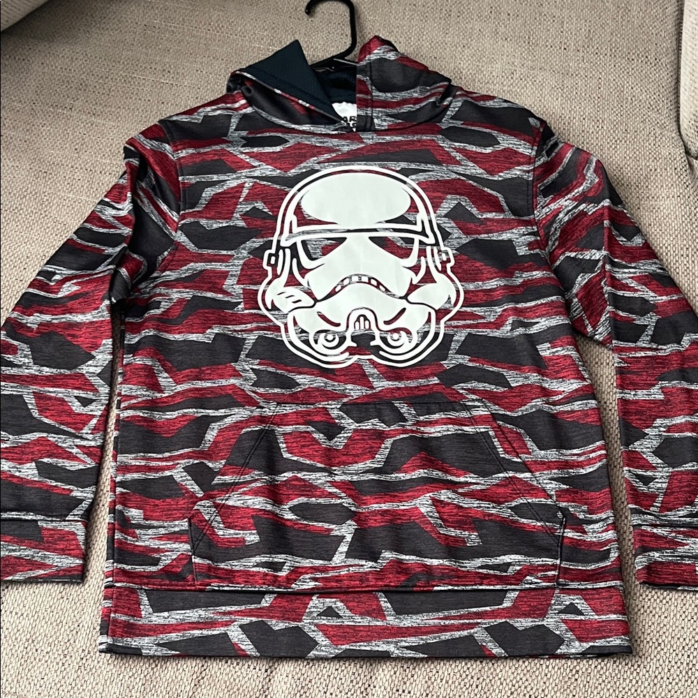 Star Wars Red and Black Plaid Hoodie